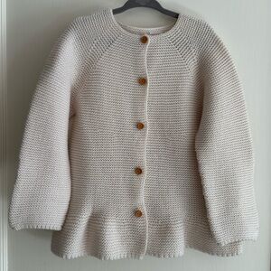 EUC Zara Shaker Stitch Cardigan - Girls size 5